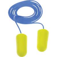 Bouchons d'oreilles n&eacute;on jaune E-A-Rsoft, Vrac - Sac en poly, Avec cordon Southpoint Industrial Supply