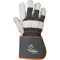 Endura&reg; Fitters Work Gloves, One Size, Grain Cowhide Palm, Cotton Inner Lining Southpoint Industrial Supply