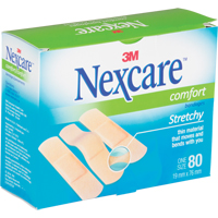 Nexcare™ Comfort Strips, Rectangular/Square, 3", Fabric, Sterile SN659 | Southpoint Industrial Supply
