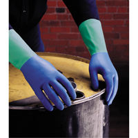 Protector™ Gloves, Size 6/Small/6.5, 13" L, Nitrile/Rubber Latex, Flock-Lined Inner Lining, 28-mil SN793 | Southpoint Industrial Supply