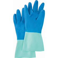 Protector™ Gloves, Size Medium/7/7.5, 13" L, Nitrile/Rubber Latex, Flock-Lined Inner Lining, 28-mil SN794 | Southpoint Industrial Supply