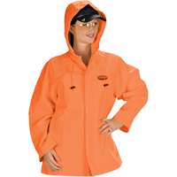 Hurricane Flame Retardant/Oil Resistant Rain Suits - Jacket, 4X-Large, High Visibility Orange Southpoint Industrial Supply
