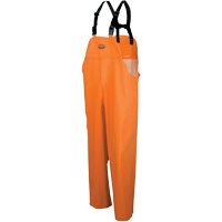 Hurricane Flame Retardant/Oil Resistant Rain Suits - Pants, Small, High Visibility Orange Southpoint Industrial Supply