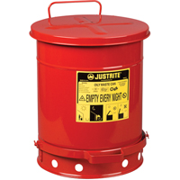 Oily Waste Cans, FM Approved/UL Listed, 10 US gal., Red SR358 | Southpoint Industrial Supply