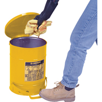 Oily Waste Cans, FM Approved/UL Listed, 21 US gal., Yellow SR365 | Southpoint Industrial Supply