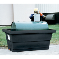 Poly-Tank<sup>®</sup> Containment Unit 275™ With Drain, 82.3" L x 45" W x 35.3" H, 275 US gal. Capacity SEM162 | Southpoint Industrial Supply