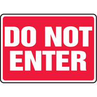 Enseigne  Do Not Enter , 7" x 10", Vinyle, Anglais Southpoint Industrial Supply