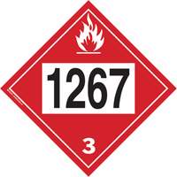 1267 Petroleum Crude Oil Flammable Liquid TDG Placard, Adhesive Vinyl Southpoint Industrial Supply