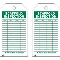 Inspection Record Tags, Polyester, 4" W x 7" H, English Southpoint Industrial Supply