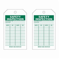 Safety Inspection Tags, Polyester, 4" W x 7" H, English Southpoint Industrial Supply
