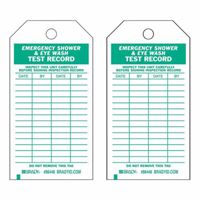 Test Record Tags, Polyester, 4" W x 7" H, English Southpoint Industrial Supply