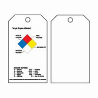 Self-Laminating Right-To-Know Tags, Polyester, 3" W x 5-3/4" H, English SX836 | Southpoint Industrial Supply