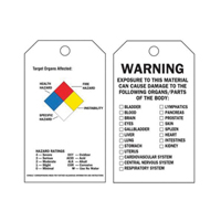 Self-Laminating Right-To-Know Tags, Polyester, 3" W x 5-3/4" H, English SX837 | Southpoint Industrial Supply