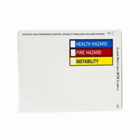 Laser Printable Right-to-Know Labels, Vinyl, Sheet, 10" L x 7" W SY722 | Southpoint Industrial Supply