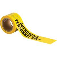Barricade Tape, English, 3" W x 200' L, 3 mils, Black on Yellow SY735 | Southpoint Industrial Supply