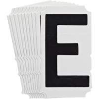 Quick-Align<sup>®</sup> Individual Gothic Number and Letter Labels, E, 4" H, Black SZ993 | Southpoint Industrial Supply