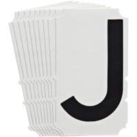 Quick-Align<sup>®</sup>Individual Gothic Number and Letter Labels, J, 4" H, Black SZ998 | Southpoint Industrial Supply