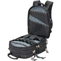 Sacs &agrave; dos pour outils &agrave; 75 pochettes, 13" lo x 17-1/2" la, Noir, Nylon Southpoint Industrial Supply