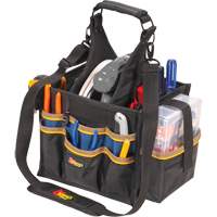 Grands porte-outils pour &eacute;lectriciens et travaux de maintenance, Polyester, 23 pochettes, Noir Southpoint Industrial Supply