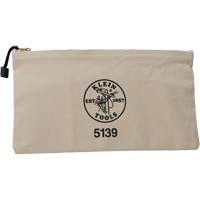 Pochette pour outils avec fermeture &agrave; glissi&egrave;re, Toile, 1 pochettes, Beige Southpoint Industrial Supply