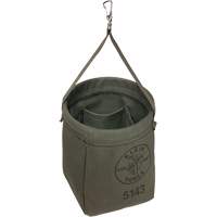 Tapered-Bottom Bag, 8" H, Canvas, Grey Southpoint Industrial Supply