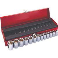 Metric Socket Wrench Set, 13 Pcs, 8" Drive Size, Deep Southpoint Industrial Supply