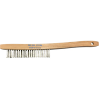 Brosses de nettoyage &agrave; manche recourb&eacute;, Acier inoxydable, 3 x 19 rangs de fils, Longueur 14" Southpoint Industrial Supply