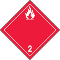 Flammable Gases TDG Shipping Labels, Paper SAX129 | Southpoint Industrial Supply
