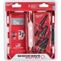 Shockwave Impact Duty Step Drill Bit Set, 3 Pieces, Titanium Southpoint Industrial Supply