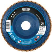 Twin Flap Disc, 4-1/2" x 7/8", Type 27, 40 Grit, Ceramic/Zirconia Alumina Southpoint Industrial Supply