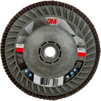 Disque &agrave; lamelles &agrave; changement rapide 769F, 5" x 5/8"-11, Type 27, Grain 120+, C&eacute;ramique Southpoint Industrial Supply