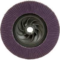 Disque &agrave; lamelles &agrave; changement rapide 769F, 5" x 5/8"-11, Type 27, Grain 120+, C&eacute;ramique Southpoint Industrial Supply