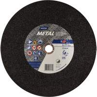 Metal A Chop Saw Cut-Off Wheel, 14" x 3/32", 1" Arbor, Type 01/41, Aluminum Oxide, 4365 RPM Southpoint Industrial Supply