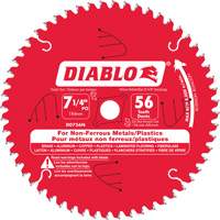 Aluminum Cutting Saw Blade, 7-1/4", 56 Teeth, Non-Ferrous Use Southpoint Industrial Supply