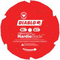 HardieBlade Cutting Saw Blade, 10", 6 Teeth, Fibre Cement Use Southpoint Industrial Supply