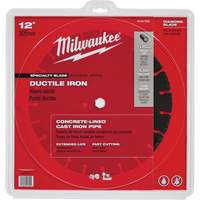 Circular Saw Blade, 12", Ductile Iron Use Southpoint Industrial Supply