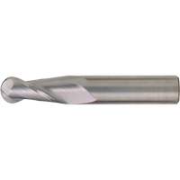 Fraise &agrave; embout sph&eacute;rique pour usage g&eacute;n&eacute;ral, 1/2" dia., 4" lo, 2 cannelures, Carbure Southpoint Industrial Supply