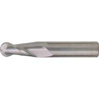 Fraise &agrave; embout sph&eacute;rique pour usage g&eacute;n&eacute;ral, 1/4" dia., 4" lo, 2 cannelures, 1/4" tige, Carbure Southpoint Industrial Supply
