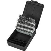 Stub Length Drill Bit Set, 60 Pieces, High Speed Steel Southpoint Industrial Supply