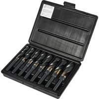 Reduced Shank Silver & Deming Drill Bit Set, 8 Pieces, High Speed Cobalt Southpoint Industrial Supply