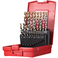 Jeu de forets s&eacute;rie courte, 19 morceaux, Acier rapide Southpoint Industrial Supply