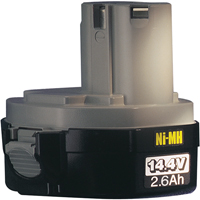 Pod-Style Battery, Ni-MH, 14.4 V, 2.6 A Southpoint Industrial Supply