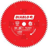 Contractor Saw Blades - Fine Finishing Saw Blades, 12", 80 Teeth, Wood Use Southpoint Industrial Supply