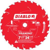 Framing Saw Blade, 7-1/4", 24 Teeth, Wood Use Southpoint Industrial Supply