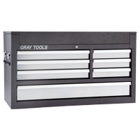 Top Chest - 7 Drawers, 41-1/2" W, 7 Drawers, Black Southpoint Industrial Supply