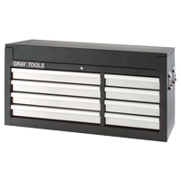 Top Chest - 8 Drawers, 41-1/2" W, 8 Drawers, Black Southpoint Industrial Supply