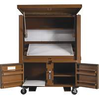 Field Office Jobsite Box, 33" W x 63" D x 80" H, Steel, Red Southpoint Industrial Supply