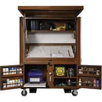 Field Office Jobsite Box, 33" W x 63" D x 80" H, Steel, Red Southpoint Industrial Supply