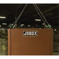 Field Office Jobsite Box, 33" W x 63" D x 80" H, Steel, Red Southpoint Industrial Supply