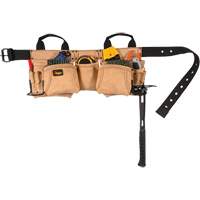 Ceinture &agrave; outils pour menuisier, Cuir, Havane Southpoint Industrial Supply